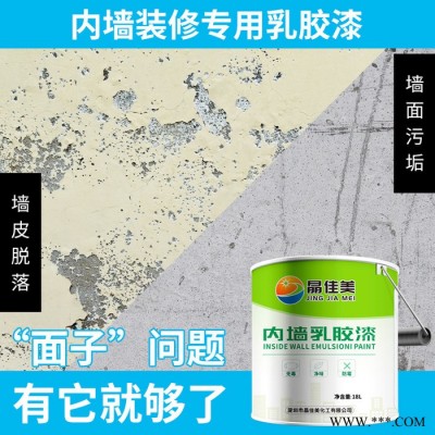 内墙涂料乳胶漆白色净味环保修补水性油漆室内建筑工程涂料图3