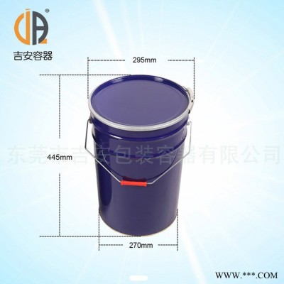 现货供应27升铁桶 内涂漆花兰桶 马口铁桶 铁罐 油漆桶图2