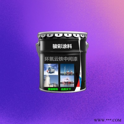 骏彩防腐 环氧云铁防锈油漆 环氧云铁涂料 开封防腐涂料图3