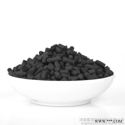 厂家直批发 4mm柱状活性炭 VOC有机废气吸附 油漆味除味 散装活性炭 圆柱