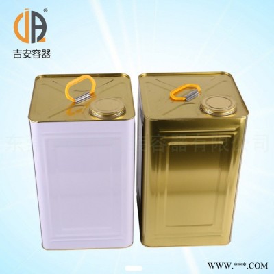 供应20L涂白大咀方罐马口铁罐 JAPC20升油漆桶 价格优惠图2
