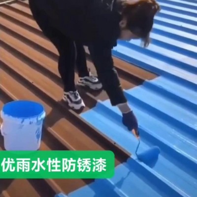 优雨防腐防锈金属漆   铁艺护栏钢结构水性油漆施工指导操作图2