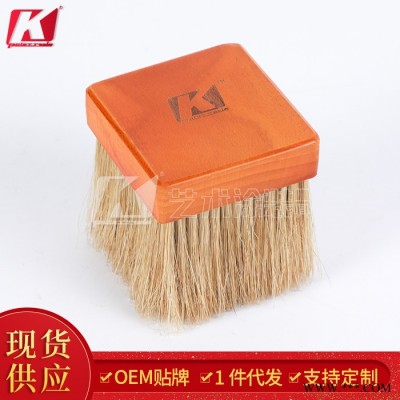 k牌 艺术涂料方形硅藻泥乳胶漆涂装刷 油漆刷抛光 猪鬃刷地坪施工精整猪毛刷图5
