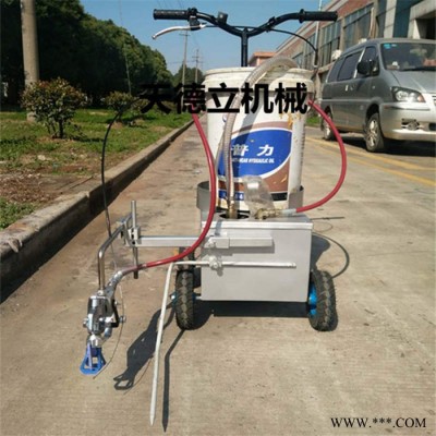 充电式马路划线机  冷涂料油漆划线车 手推式划线机图7