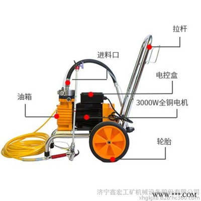 高压电动无气喷涂机 XH-600C家装腻子机 电动涂料油漆工程喷涂机图8