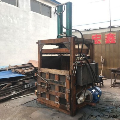 宏博 双缸易拉罐压缩机 废油漆桶压扁机 工厂废纸打包机图4