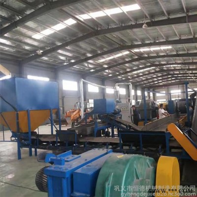 恒德610易拉罐油漆桶粉碎机    废旧塑料玩具撕碎机    大型废旧轮胎破碎机图5