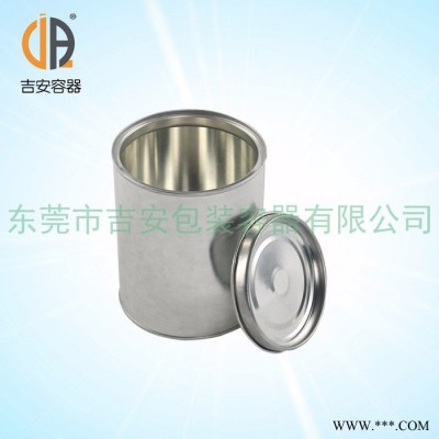 1L圆形铁罐透明光油铁罐1公斤油漆铁罐化工铁罐1升马口铁罐价格实惠图2