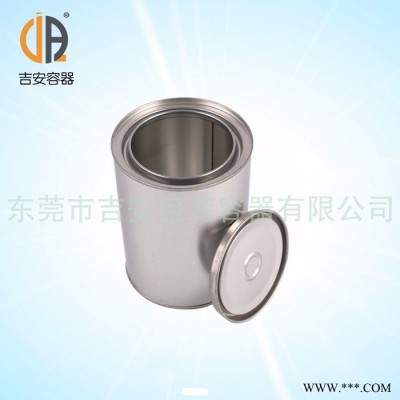 1L圆形铁罐透明光油铁罐1公斤油漆铁罐化工铁罐1升马口铁罐价格实惠图3