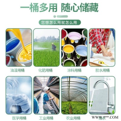 10L塑料桶加厚带盖油漆桶农药化肥化工密封桶PP包装桶图2