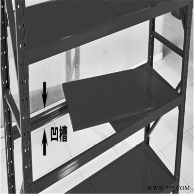 中联信仓储货架黑色货架北京多层置物架油漆涂料架仓储货架家用自由组合货物储藏铁架子图8