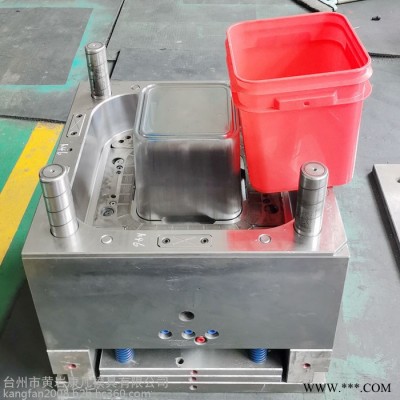 现货包装桶模具 25升方桶模具塑胶桶模具 塑料涂料桶磨具，油漆桶模具 注塑模具图4