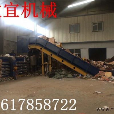 大型液压废纸打包机 卧式废旧纸箱塑料瓶打包机 废旧油漆桶打包机图5