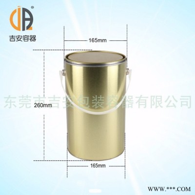 6L马口铁罐化工涂料铁桶6升油漆铁罐圆形马口铁罐厂价直销质量保证图2