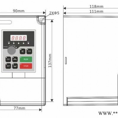QTZ100系列 QTZA7 系列220V0.75KW专用变频器 变频柜厂家 变频器柜图3