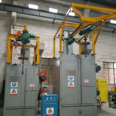红海除锈喷砂机 Q374吊钩式抛丸机 氧化皮处理喷砂机 油漆处理喷砂机图1