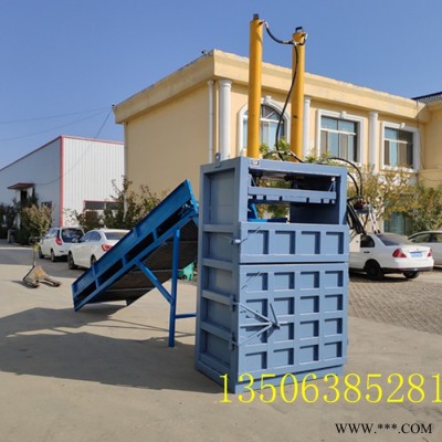 鲁丰机械lf-30 废纸箱打包机油漆桶液压打包机厂家图3