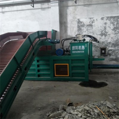 鸡西通用型液压打包机 大型卧式秸秆稻草捆扎机 金属废铁油漆桶打包机设备图5