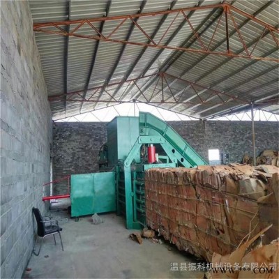 鸡西通用型液压打包机 大型卧式秸秆稻草捆扎机 金属废铁油漆桶打包机设备