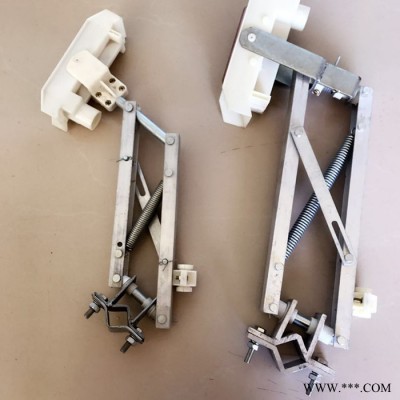 宏鑫工矿 单级铝架集电器 单级H型滑触线集电器碳刷架