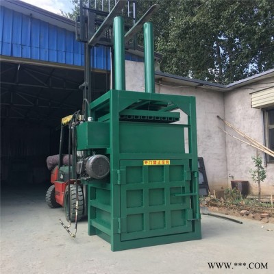 编织袋边角料液压压包机  小型生活垃圾废料打包机  半自动海绵棉花油漆桶压缩机图2