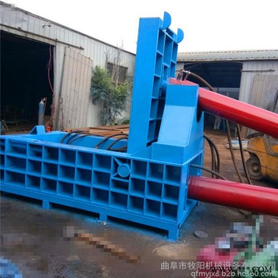 现货供应全自动卧式液压金属压块机 易拉罐油漆桶压块机图4