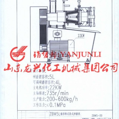 山东防爆卧式砂磨机图片结构图 大型超细30L油漆砂磨机厂商价格图3