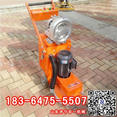 混凝土抛光研磨机手推式电动地坪漆打磨机地面油漆除锈手推打磨机图1