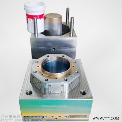 注塑模具 膜内贴标塑料包装桶模具 油桶 防水油漆桶 涂料桶模具图4