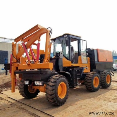 简易式护栏打桩机价格 公路护栏打桩机 油漆路护栏钻孔机图1