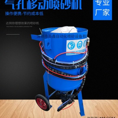 移动开放式喷砂机石材雕刻船舶汽车除油漆模具除锈翻新小型高压喷砂机图5
