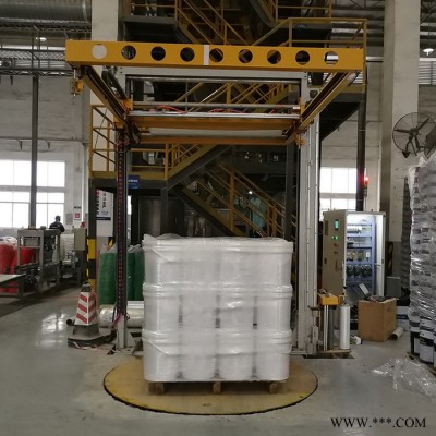 在线缠绕机 覆顶型托盘缠绕机 油漆燃料包装机 转盘包装机图8