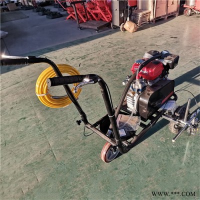 天德立HX-20单枪划线机 小区驾校冷喷标线器 路面油漆乳胶漆小型划线车