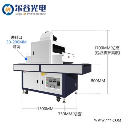LY500-2DZ3 紫外线UV光固化机6KW UV油墨油漆固化设备隧道炉烘干机图3