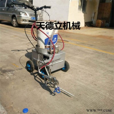 4-30CM充电式划线机 24V电瓶路面标线机 油漆涂料喷涂划线车图2