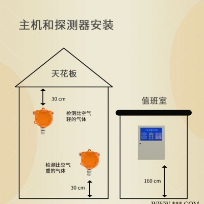 工业可燃气体报警探测器 商用天然气油漆 液化气浓度泄漏检测仪图4
