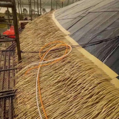 崇州市铝茅草瓦_氟碳油漆工艺茅草瓦_防火仿茅草瓦_铝制茅草制造厂家图1