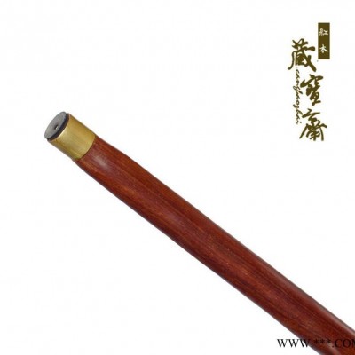 实木手杖 龙头拐 红檀 无油漆 拐杖 老人 助行器 本色无油漆图2