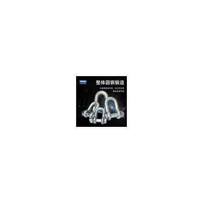 美式弓型卸扣U型卸扣D型弓形吊环重型卡环卡扣吊装工具带螺母卸扣图3
