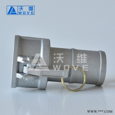 天津C型铝合金快速接头 吊环式快速接头 大流量化工接头图2