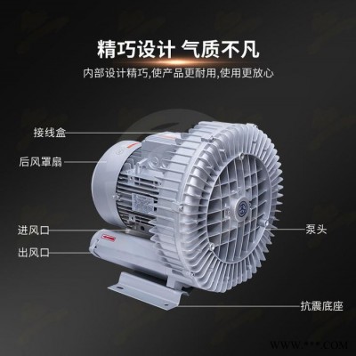 气体输送高压旋涡气泵 高压风机 高压双叶轮风机 高压回转风机 双叶轮高压风机图8
