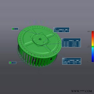 中科院Cascan扇叶叶轮三维扫描设计及尺寸测量偏差检测图4