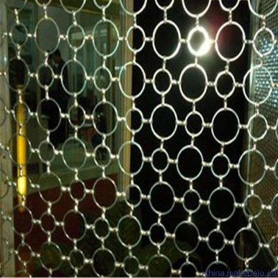 盘聚   吊顶环网厂家  酒店吊环网  金属圆环网  不锈钢环网  金属环网图4
