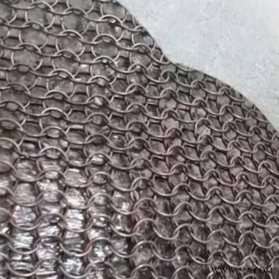 盘聚   吊顶环网厂家  酒店吊环网  金属圆环网  不锈钢环网  金属环网图2