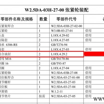 收割机配件 履带底盘 张紧轮油封MC30-72-12/17 导向轮  履带导向轮密封件图3