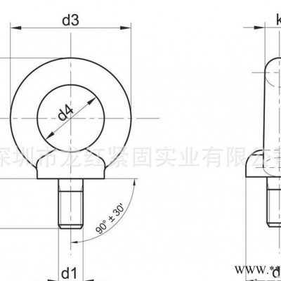 1.DIN580吊环螺栓 工厂镀锌吊环螺栓 工厂吊环螺栓 M图3