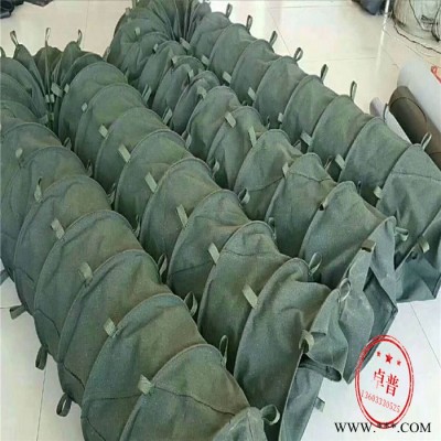 山西卓普HBZP20210720吊环式帆布风管   出风口排风管  伸缩式帆布软连接图1