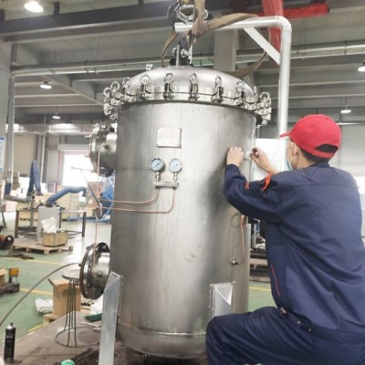 艾特环保吊环式304不锈钢袋式过滤器 农村净水黄泥水净水拦截单多袋 过滤器图5