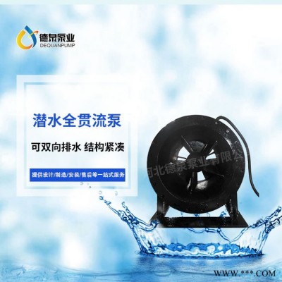 叶轮内置式贯流泵 全贯流潜水泵 大型湿定子贯流泵厂家图2