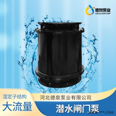 叶轮内置全贯流潜水泵厂家 湿式贯流泵供应商 德泉泵业图2
